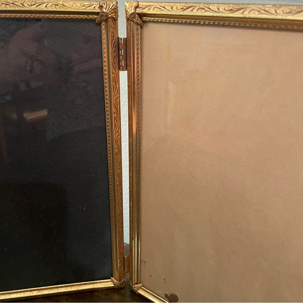 Triple Picture Photo Frame Vintage 8x10 8" x 10" Gold - Picture 2 of 6